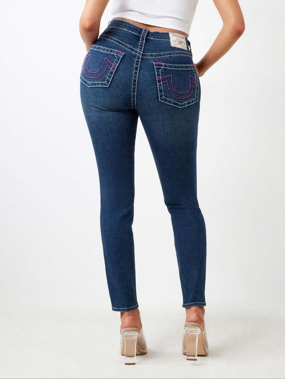 True Religion Halle Indigo High-Rise Skinny Jeans - Picture 3 of 11